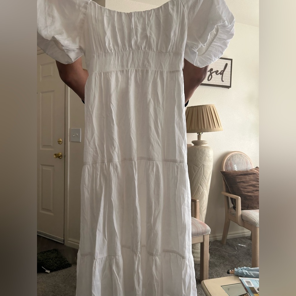 Altar'd State White Long Sleeve Dress